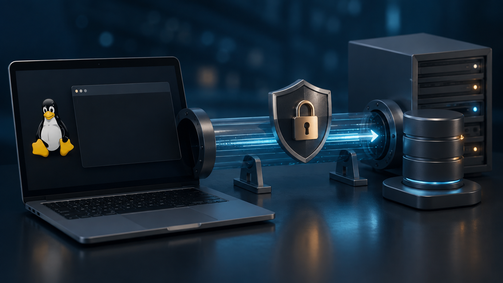 Featured image for How to Connect to MySQL via SSH Tunnel in Linux